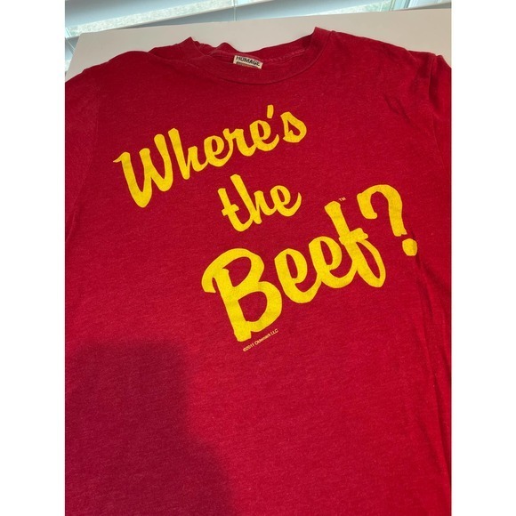 Wendy's Where's the Beef? Promo Tee Sz. Medium EUC - Picture 2 of 4